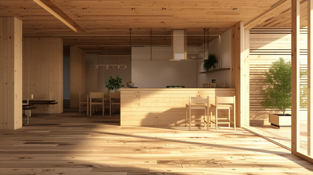 Natural Wood and Textured Finishes